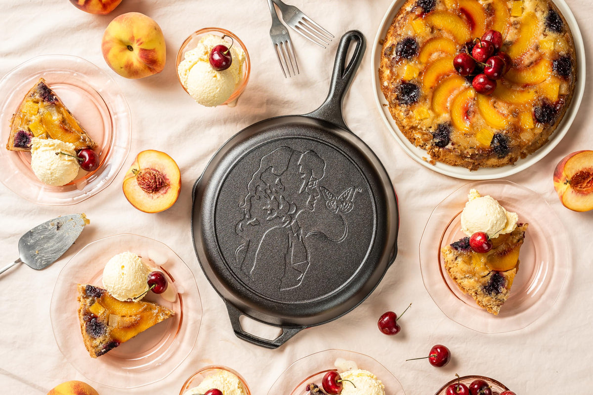 Dolly Parton Pre-Seasoned Cast Iron Skillet by Lodge – 10.25 inch, 2.0 quarts, Cast Iron, Black, Model L8SKDLY