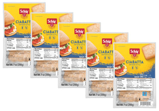 Gluten-Free Ciabatta Rolls by Schär – 7 Ounce (Pack of 5)