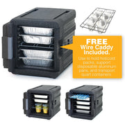 METRO 4 Pans / Black / 45.0 quarts Food Warmers