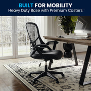Flash Furniture Black / Set of 1 / Contemporary Home Office Desk Chairs