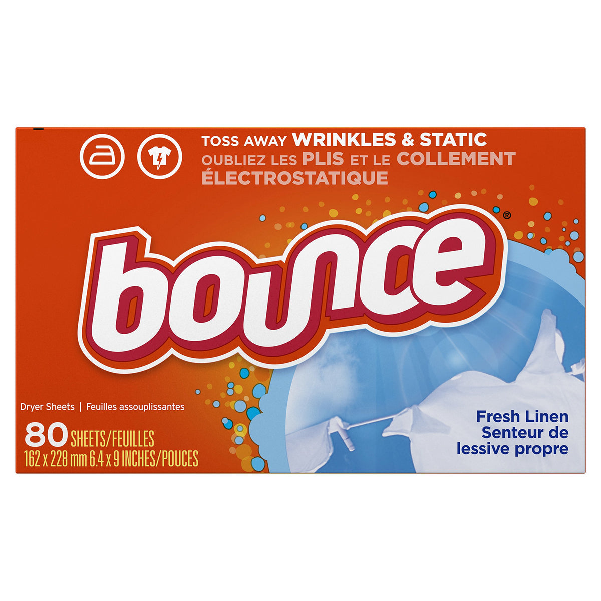 Fabric Softener Dryer Sheets by Bounce – 80 Count (Pack of 3), No Color, Pack of 3, Model BOUNCE SHT FL 9/80 USE