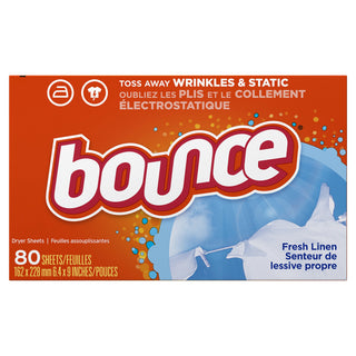 Fabric Softener Dryer Sheets by Bounce – 80 Count (Pack of 3), No Color, Pack of 3, Model BOUNCE SHT FL 9/80 USE
