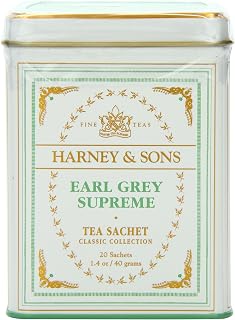 Harney & Sons Black Tea, Earl Grey Supreme, 20 Count
