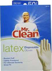 Mr. Clean Disposable Latex Glove, 50 Count