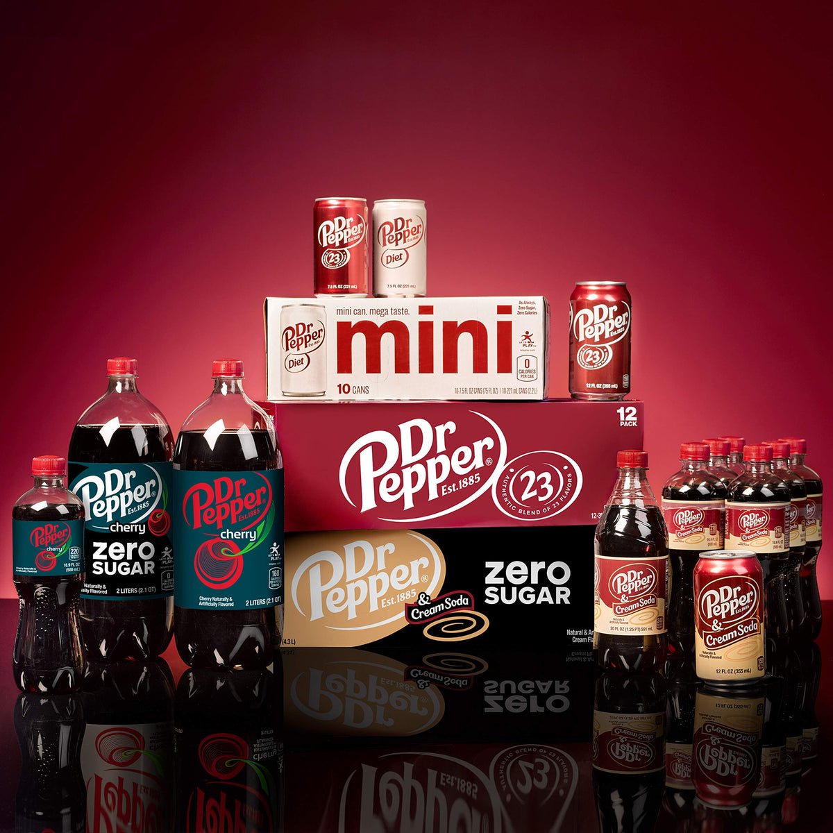 and Cream Soda Zero Sugar Soda by Dr Pepper – 12 Fl Oz (Pack of 24), brown, Pack of 24