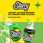 Lemon Lime Soda Pop by Starry – 7.5 Ounce (Pack of 6)