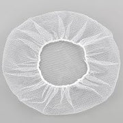 Global Industrial Nylon Hairnet, 24", Honeycomb, White, 100/Bag