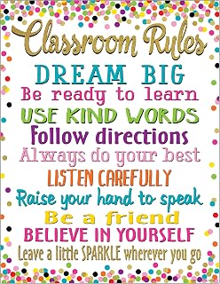 Teacher Created Resources Confetti Classroom Rules Chart