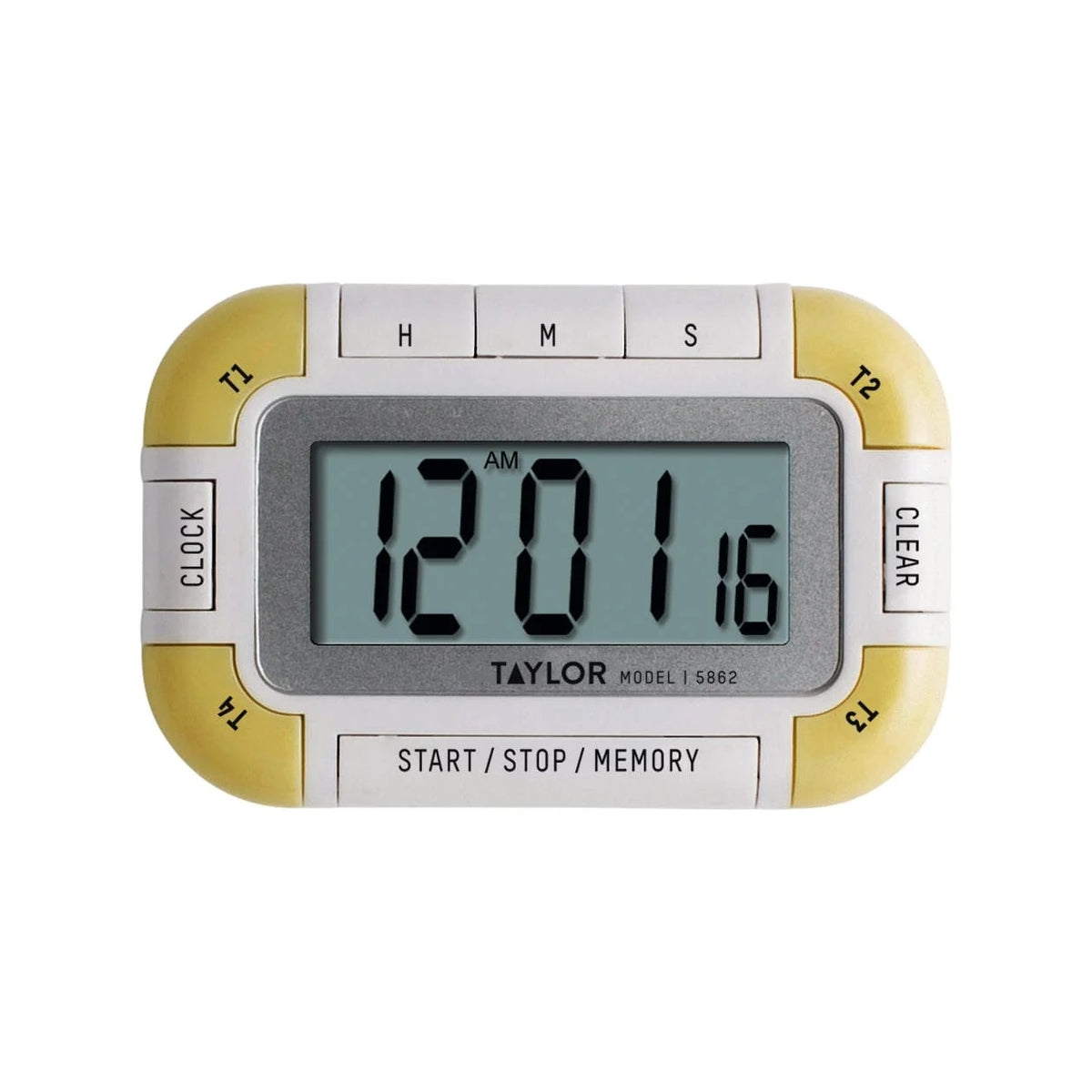 Taylor 5862 Plastic Channel Timer, 3 1/4" Wide, White - Default Title