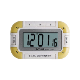 Taylor 5862 Plastic Channel Timer, 3 1/4" Wide, White - Default Title