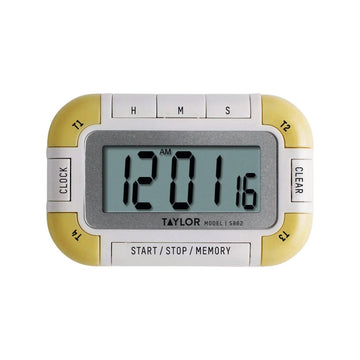 Taylor 5862 Plastic Channel Timer, 3 1/4" Wide, White - Default Title