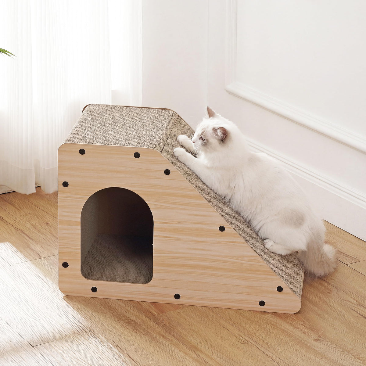 THE LICKER STORE Oak Wood Finish / 23.63" / Modern Scratching Posts