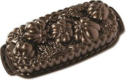Nordic Ware 93448 Wheat & Pumpkin Cast Loaf Pan, 6 Cup Capacity, Bronze