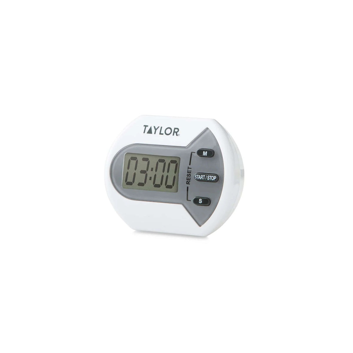 Taylor 5806 Plastic Kitchen Timer, 2 3/4" Wide, White