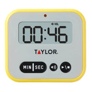 Taylor 5817FS Plastic Kitchen Timer, 3 3/8" Wide, Yellow - Default Title