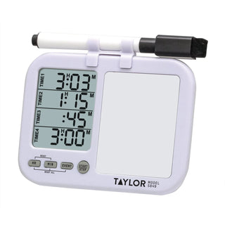 Taylor 5849 Plastic Channel Timer, 4 1/2" Wide, White - Default Title