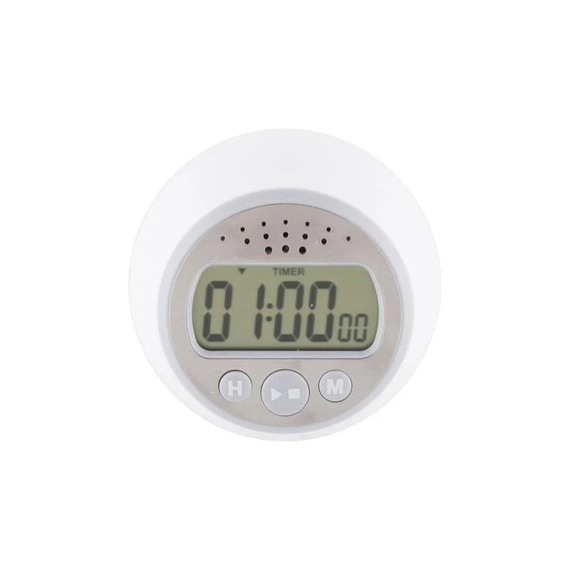 Taylor 5873 Plastic Kitchen Timer, 3 1/4" Wide, White - photo 2