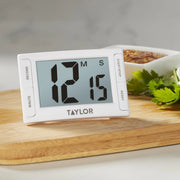Taylor 5896 Plastic Kitchen Timer, 3 3/4" Wide, White - photo 4