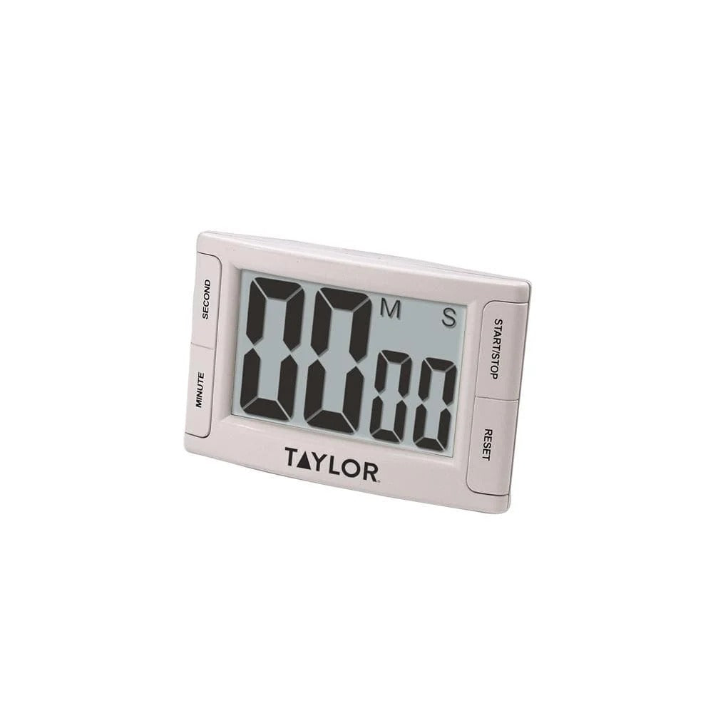 Taylor 5896 Plastic Kitchen Timer, 3 3/4" Wide, White - Default Title