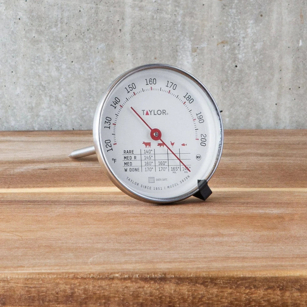 Taylor 5939N Meat Thermometer, Silver - photo 3