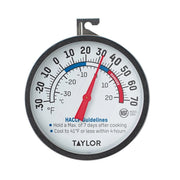 Taylor 5994 Stainless Steel Freezer Thermometer, 3 13/16" x 4 1/2", Silver - Default Title