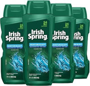 Irish Spring Body Wash, Moisture Blast, 18 fluid ounce, 4 Count (Pack of 1)