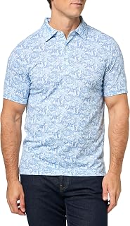 Brooks Brothers Men's KNT Perf Hawaii Print Polo
