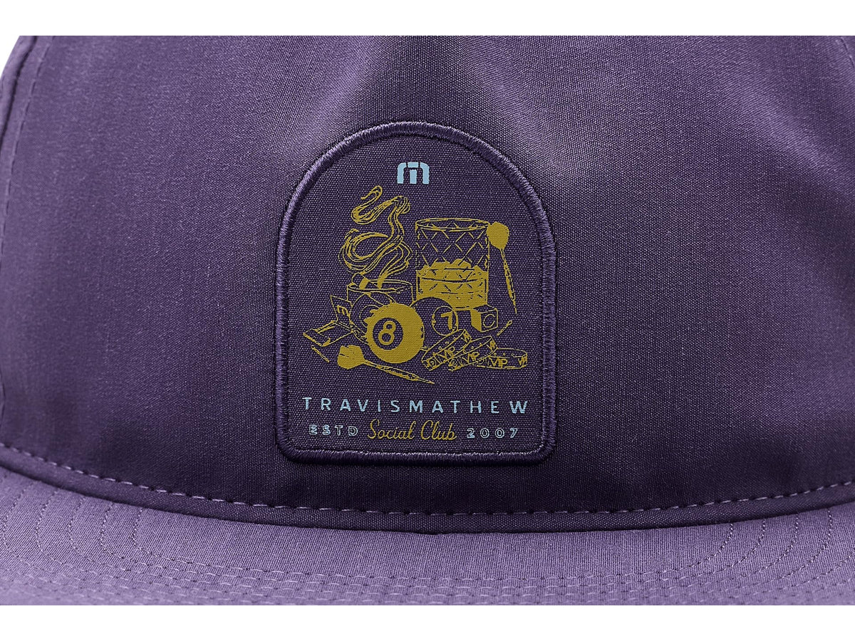 Men's Social Hour HAT Hat by TravisMathew – Polyester Blend, Purple Velvet, Model A46108