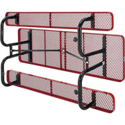 Global Industrial Red / Industrial / 96 inches x 30 inches x 29.5 inches Picnic Tables