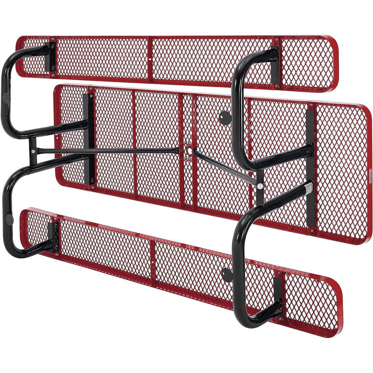Global Industrial Red / Industrial / 96 inches x 30 inches x 29.5 inches Picnic Tables