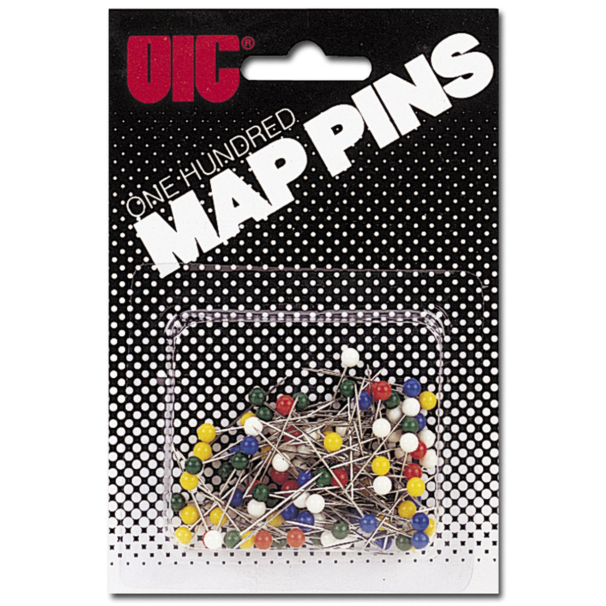 Map Pins by Officemate – Assorted Colors, Model 30060