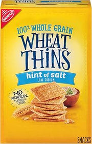 Wheat Thins Hint of Salt Whole Grain Low Sodium Crackers, 9.1 oz