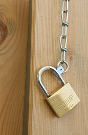 65/20 Solid Brass Padlock Keyed Different - Hardened Steel Shackle by ABUS – Brass, Model 65/20 KD