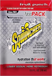 Sqwincher 015305-FP Fast Pack Liquid Concentrate Packet, 6 oz, Red, Standard (Pack of 50)