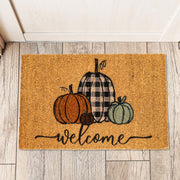 Whaline Fall Doormat, Coir Pumpkin Design, 16 x 28 Inch