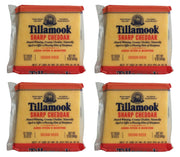 Sharp Cheddar Cheese 12 Thick Slices by Tillamook – 12 OZ, Pack of 4
