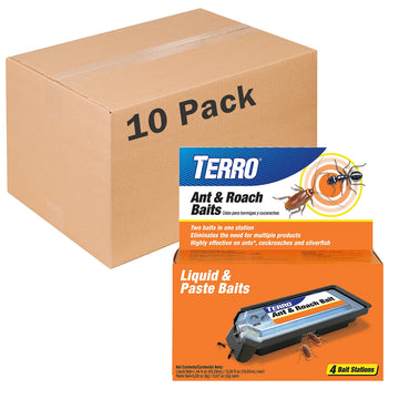 Ant & Roach Baits by Terro – 10 Pack, Black, Model T360