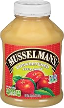 Musselman's Unsweetened Apple Sauce - low calorie by Musselmans – 48 Ounce (Pack of 8), Pack of 8