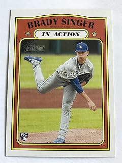 2021 Topps Heritage #130 Brady Singer NM/M (Near Mint/Mint)