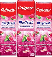 Colgate MaxFresh Fluoride Toothpaste, Watermelon Blast, 3 Pack, 4.5 oz