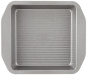 American Bakeware Classics Lasagna & Cake Pan Bundle by USA Pan – 9 x 13-Inch Rectangular and 8-Inch Square, Alloy Steel, Silver, Pack of 2