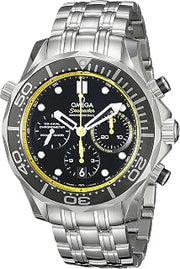 Omega Men's 21230445001002 Analog Display Automatic Self Wind Silver Watch