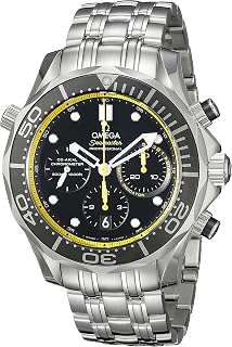Omega Men's 21230445001002 Analog Display Automatic Self Wind Silver Watch