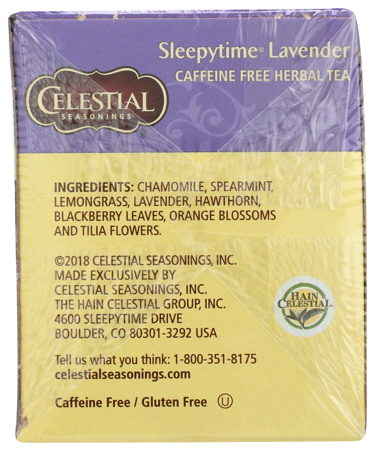 Tea Herbal Sleepytime Lavender, 20 Count by Celestial Seasonings – 20 Count (Pack of 1), Plastic, No Color, Model 70421