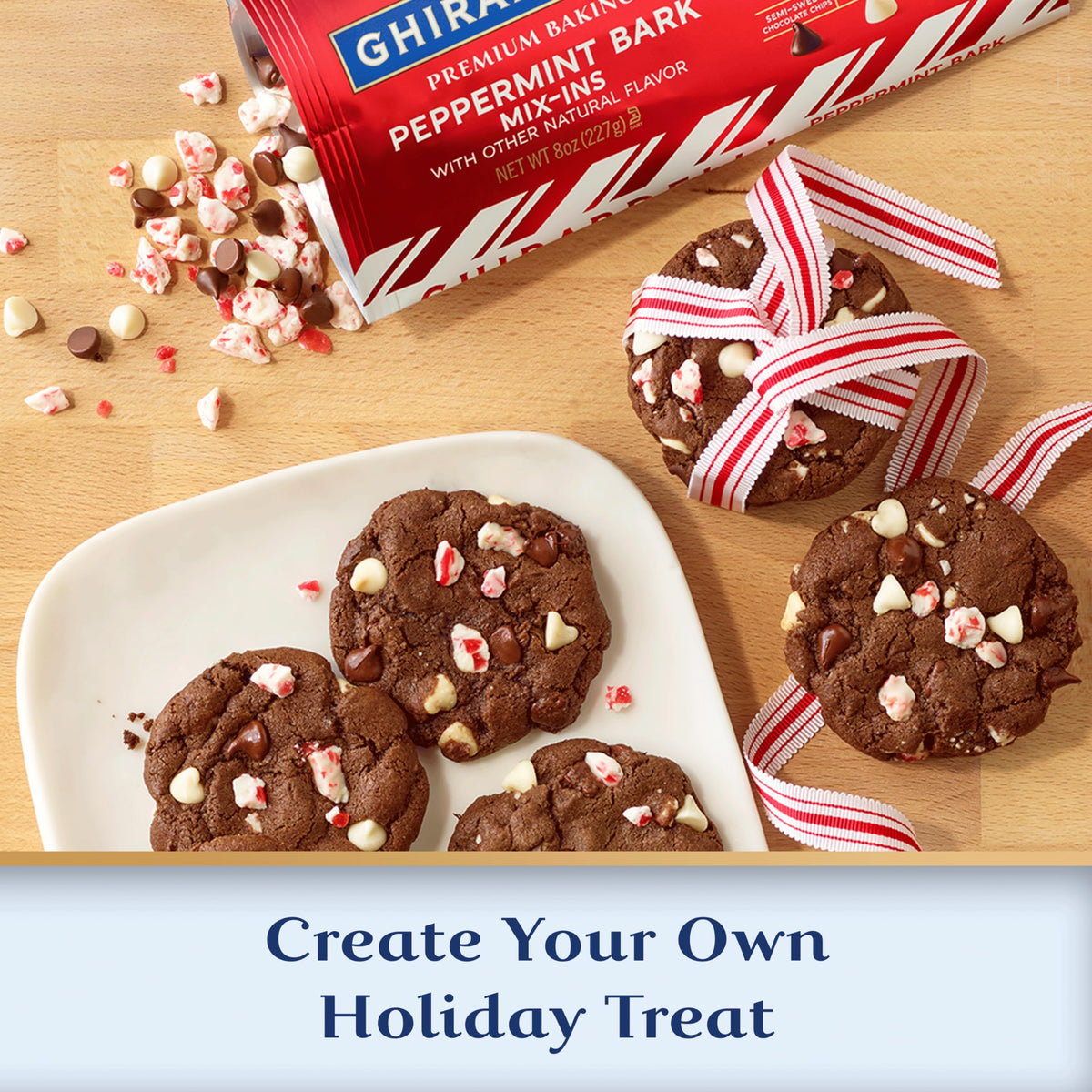 Ghirardelli Peppermint Bark / 8 oz (Pack of 4) / 4 Cakes