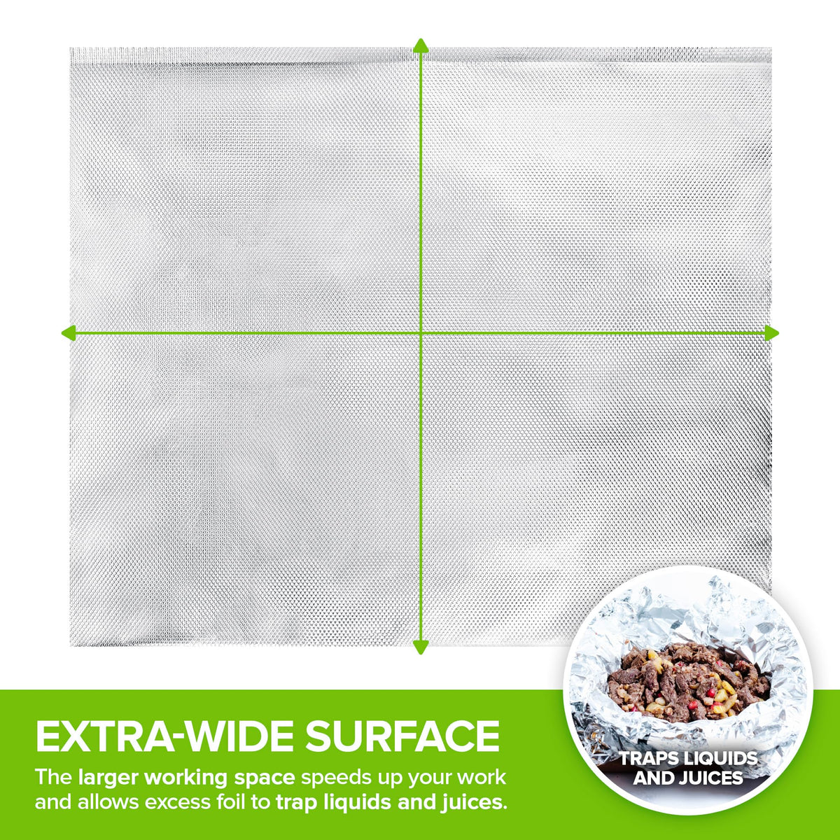 Stock Your Home 12 Inch / Silver / 1 Aluminum Foil