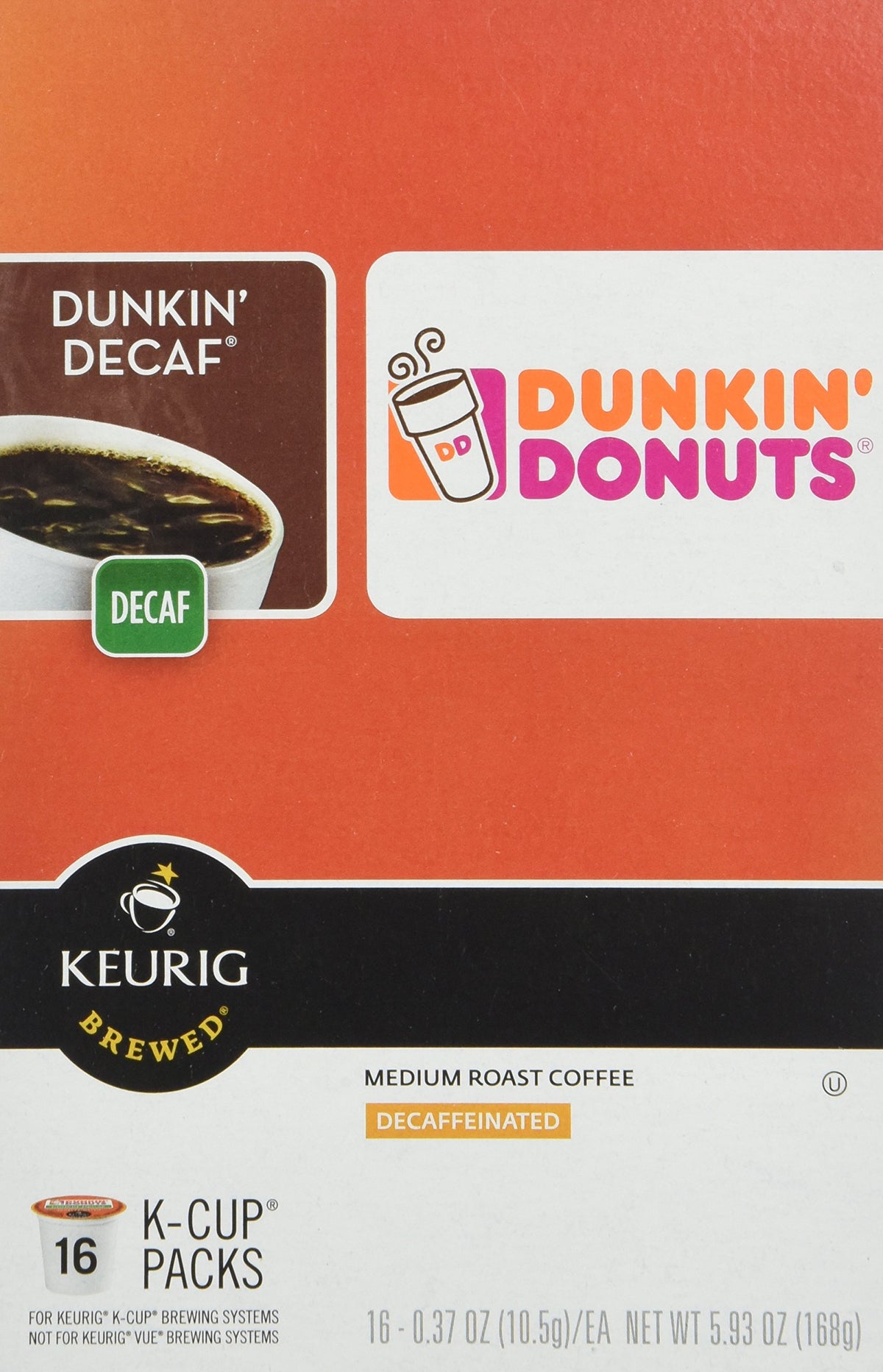 Dunkin' Original Decaf / 16 Count (Pack of 2) / 1 Single-Serve Capsules & Pods