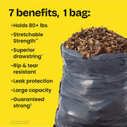 ForceFlex Heavy Duty Trash Bags by Glad – 50 Count (Pack of 1), 30.0 gallons, Plastic, Black, Model TU_2447384