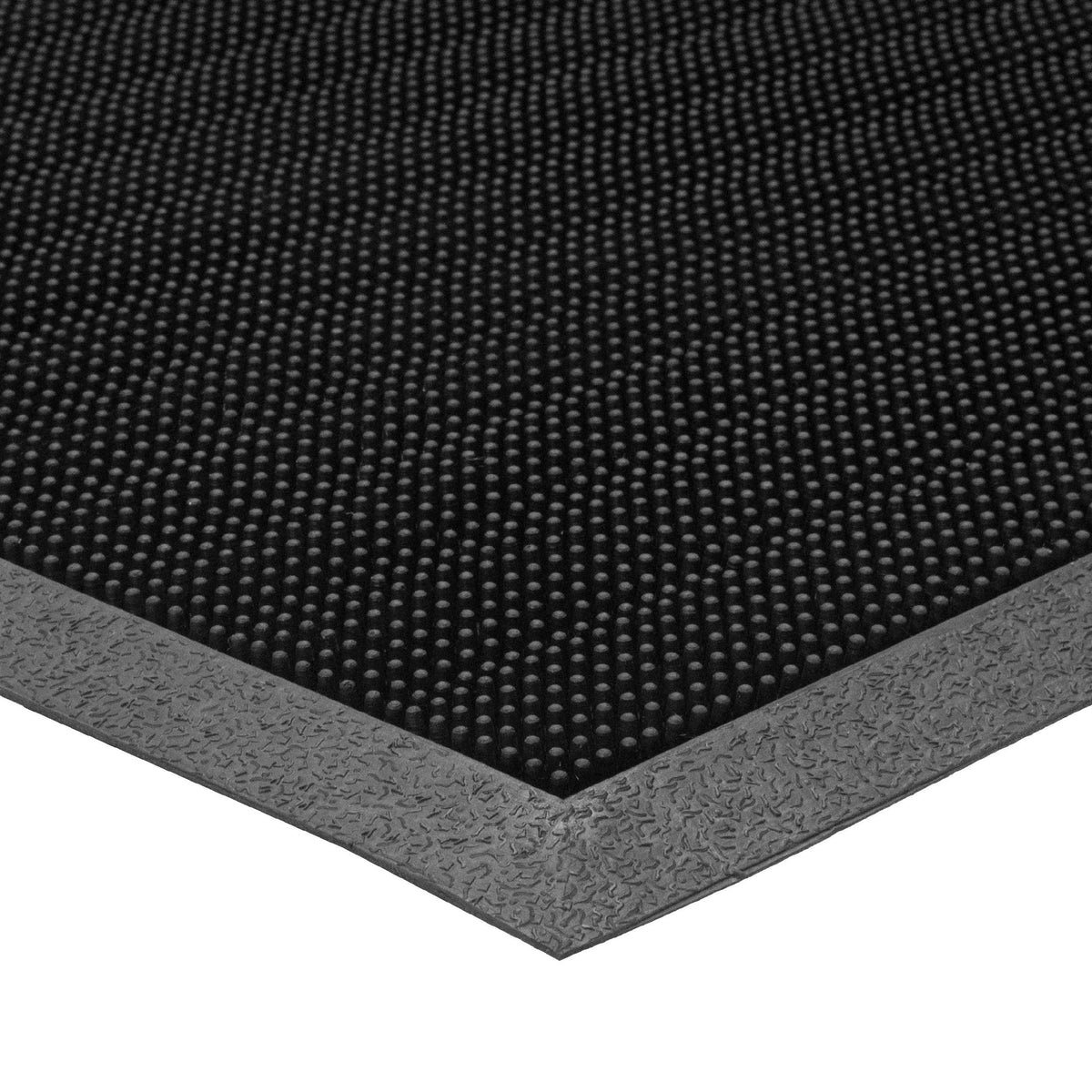 Trooper Outdoor Entryway Rubberized Doormat for Heavy Traffic Use by Apache Mills – 24 in x 32 in, Rubber, Black, Model 39-372-0900-24x32