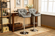 Roundhill Furniture Grey / 20.5 x 20.63 x (35-43.25) / Contemporary Barstools